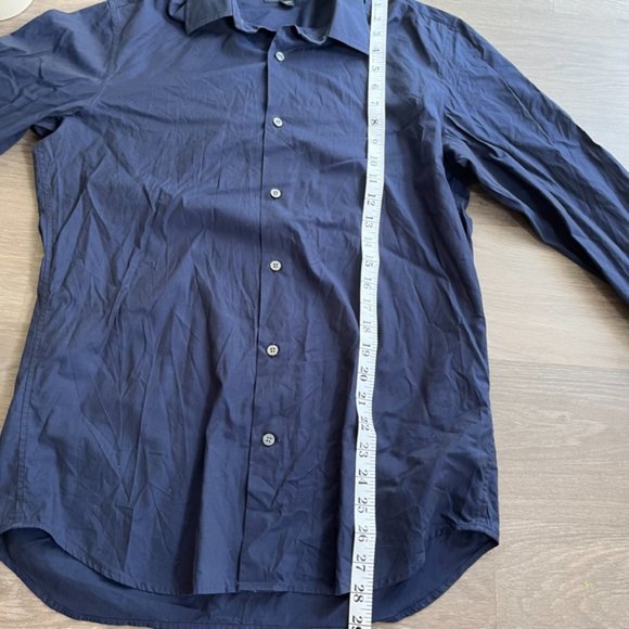 Banana Republic Navy "Slim Fit" Button Down Dress Shirt - Picture 6 of 9